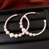 Brincos de Pérola com Agulha de Prata Estilo Retrô Francês, Luxo Leve, Alta Qualidade, Brincos Elegantes, Brincos da Moda e Estilosos para Mulheres, Design Exclusivo