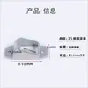 Conector de pasamanos de escalera con base de tubo cuadrado de acero zincado, soporte de fijación para tubería galvanizada, soporte en ángulo, soporte de aluminio, sujetador, accesorios de herrería