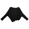 Elegante y estiloso suéter de punto de lana de seda para mujer, nuevo top versátil de manga larga de color liso para principios de otoño, camiseta