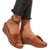 Sandalias Casuales Cómodas de Verano 2026 Nuevo Modelo de Comercio Exterior Tallas Grandes para Mujer con Punta Descubierta Slip-On Talla Única