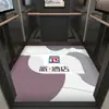 Alfombrilla de piso de elevador corte de logo alfombra especial para semana de coche pegamento para piso de PVC corte de cuero imitación mármol