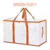 Bolsa tejida con LOGO de punto transfronterizo, bolsa de asas de PE, bolsa para mudanzas, bolsa laminada de almacenamiento para mudanzas, tamaño grande, bolsa de embalaje para equipaje