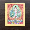 Núcleo de Thangka com Oito Divindades Guardiãs Pintadas à Mão do Nepal Xizang