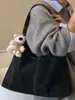 Bolsa Casual Retro de Grande Capacidade para Mulheres Moda Inverno 2025 Nova Bolsa de Ombro para o Dia a Dia Bolsa Tote Relaxada