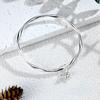Anillo de Mobius plata pura 9999 plata de ley moda retorcido Loto semilla de loto pulsera de plata sólida nicho regalo