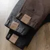 Pantalones largos de lana grises para otoño e invierno 2024, lijados, elásticos, para jóvenes y adultos de mediana edad, de negocios, antiarrugas, rectos, casuales para hombre