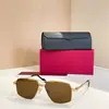 Óculos de Sol de Designer Luxuosos Metal UV400 Anti-UV Quadrados para Homens e Mulheres Óculos Unissex 0270