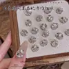 Decoraciones Brillantes Blancas de Cristal K9 con Pedrería Gruesa para Uñas Aleación Transparente Pedrería Gruesa 3D para Uñas Artísticas al por Mayor