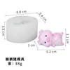 Animais de Desenho Animado Transfronteiriços Porco Fofo Molde de Silicone Enfeites Aromaterapia Cola Resina Artesanal Gesso Ferramentas de Lixamento Atacado
