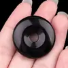 2187-30 Agujero 6mm Ágata Cristal Piedra Hebilla de Seguridad Ojo de Tigre Colgante Nostálgico Accesorios Colgantes para Collar DIY