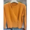 Suéter de punto de otoño e invierno estilo coreano, nuevo, con hebilla irregular, de moda, para mujer, suelto, adelgazante, temperamento, ajustado a la cintura, prenda interior, cárdigan de punto