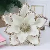 Flores de Magnolia Artificiales Navideñas Transfronterizas, Decoraciones Navideñas, Fábrica de Origen, Flores Falsas de Venta Caliente en Comercio Exterior, Flores Artificiales
