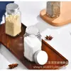 En stock transfronterizo tarro cuadrado de 4 oz para almacenamiento de condimentos, chile en polvo, pimienta molida, botella rellenable, sal para barbacoa, botella de especias