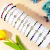 Venta Caliente Europea y Americana Set de 12 Piezas Pulsera Ojo de Diablo Pulsera Bohemia Tejida a Mano Pulsera de Cristal para Pareja