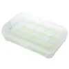 Caja de Almacenamiento de Plástico para Huevos de 15 Compartimentos Anti-colisión para el Hogar, Caja de Conservación para Refrigerador, Bolsillo de Huevo Cuadriculado Portátil