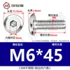 Tornillos hexagonales avellanados de acero inoxidable 304, cabeza plana, borde biselado, tornillos hexagonales para muebles M3M4M5M6M8