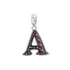 Comércio Exterior Quente Aço Inoxidável 26 Letras Inglesas Acessórios de Joias Colar Pulseira Pingente DIY Pingente de Óleo de Diamante