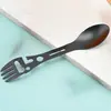 Tenedor y Cuchara de Acero Inoxidable para Exteriores Integrados Vajilla Multifuncional Herramienta Tubo para Acampar al Aire Libre Venta Directa de Fábrica Yangjiang