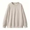 Sudadera Unisex de Algodón Mezclado Imitación Algodón Cuello Redondo, Estilo Holgado, Sudadera de Grupo, Personalización por Imagen, Fabricante de la Fuente de Imagen