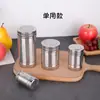 Frasco de Condimentos de Acero Inoxidable Frasco de Pimienta Frasco de Polvo de Comino Frasco de Condimentos para Barbacoa Herramientas Frasco de Condimentos de Cocina Palillo