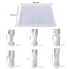 Zongbo Molde de Silicona Estilo Europeo 3D Ajedrez Molde de Silicona Adorno de Resina Epoxi Cristalino DIY