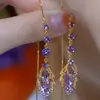 Brincos de Clipe e Brincos Populares Exquisitos em Formato de Folha Cheios de Diamantes, Novo Modelo 2026, Luxo Leve, Sensação de Alto Padrão, Estilo Celebridade da Internet, Brincos para Emagrecer o Rosto