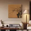 Estética da Dinastia Song Estilo Medieval Flor e Pássaro Figura Pintura Decorativa para Sala de Estar Novo Estilo Chinês Pintura para Pendurar no Corredor Estilo Francês Retro Murais para Quarto
