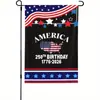 Fábrica de Bandeiras de Jardim Transfronteiriça EUA Celebração do 250º Aniversário América Ano 250º Bandeira Decoração Externa de Quintal
