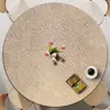 Mantel redondo de moda estilo ins con un toque creativo, de alta gama y de lujo ligero, tejido decorativo con estampado de mármol