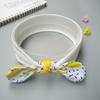 Diadema para bebé europea y americana Tocado de orejas de conejo de algodón Diadema para bebé Accesorios para el cabello anudados Fabricantes transfronterizos de niñas