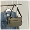 Bolso Bandolera Transfronterizo para Mujer, Color Sólido, Sencillo, Casual, Versátil, Bolso de Hombro para Estudiante, Nuevo Bolso Tote de Múltiples Capas de Moda para Viajes