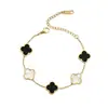 Pulsera de Acero de Titanio de 13 mm con Diseño de Trébol de Cuatro Hojas, de Lado Único y Doble Cara, Moda de Alta Gama, Calidad Premium, Lujo Ligero