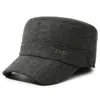 Sombrero para hombres de mediana edad y ancianos, sombrero de invierno tipo gorra plana para papá, sombrero de algodón cálido y grueso a prueba de frío para exteriores, abuelo, hombre mayor