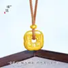 Puzuo Retención de Color Fuerte Oro Accesorios DIY Colgante de Caqui Collar Nuevo Estilo Chino Colgante de Caqui para Mujeres