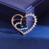 Broche de moda de estilo coreano con hebilla antiexposición, flor de trigo de cristal, ramillete de cristal, disponible en fábrica al por mayor.