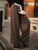 Meina retuvo, tesoro de invierno profundo pantalones casuales alta calidez esponjosos colgando 24 años nuevo cálido gamuza terciopelo pierna ancha pantalones mujer