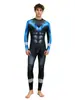Disfraz de Halloween DC Titans Nightwing Disfraz Cosplay Body con Estampado Muscular Disfraz de Halloween para Role-Playing