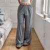 Pantalones Deportivos Casuales de Pierna Recta con Cordón Estilo Europeo y Americano Kaikuo Transfronterizo Ropa para Mujer Verano 2025 Sitio Independiente de Amazon