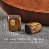 Joyería Personalizada Plata 925 Chapada en Oro Madera de Ágar Natural Cuentas Cilíndricas Cuentas Vintage Colgante Cadena de Extensión Accesorios para Joyería DIY