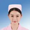 Touca de Enfermeira Touca de Andorinha Branca Rosa azul claro Touca de Médico Espessa Estágio de Escola de Saúde Touca de Encarregado de Enfermagem Fina e Grossa
