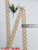 No. 93 Accesorios de Ropa DIY en Borgoña, Café, Gris, Azul Real, Morado, Negro y Blanco Borde de Encaje Elástico, Ancho 5 cm