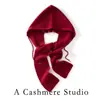 Conjunto de gorro y bufanda gris de invierno, chal con capucha para mujer, calentador de cuello tejido, engrosado y cálido, protector de cuello, dulce bufanda para el cuello