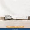 Juego de Sofás de Exterior de Teca de Alta Gama para Patio de Casa, Muebles de Interior para Jardín al Aire Libre, Sofá de Ocio para Hotel B&B