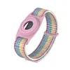 Adecuado para Correa de Reloj para Niños Apple Airtag, Correa de Muñeca de Bucle de Nylon con Velcro, Funda Protectora para Apple Airtag
