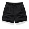 Novos Shorts Três Quartos Masculinos, Calças Esportivas Casuais Largas de Secagem Rápida para Homens, Calças de Praia Finas de Seda Gelo Transfronteiriças