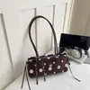 Bolso de Hombro Cruzado para Mujer con Lazo de Lunares, Bolso de Mano Casual de Alta Gama, Nuevo para 2026, para el Trabajo