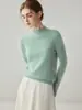 Nuevo Suéter de Punto para Mujer Otoño/Invierno 2026 100% Cachemir Puro de Cuello Alto Medio, Prenda de Alta Gama, Suéter de Capa Base