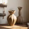 Jarrón de Cerámica China de Nuevo Estilo Jingdezhen, Decoración de Lujo Ligero de Gama Alta, Decoración Artística Suave para Habitaciones Modelo, Arreglo de Flores Secas