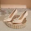 Tacones Altos con Hebilla Cuadrada de Charol Francés Plataforma para Mujeres Menudas Pies que No Cansan Tacón de Aguja Zapatos de una Sola Capa Combinan con Todo Zapatos de Socialité para Mujer