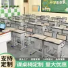 Fabricante Personaliza Escritorios de Estudio Individuales y Dobles para Clases de Tutoría Escolar para Estudiantes de Primaria y Secundaria, Juego de Escritorios y Sillas Ajustables, Hecho a Pedido